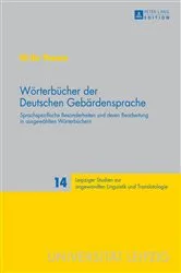 Book cover of Woerterbuecher der Deutschen Gebaerdensprache by Peter A. Schmitt