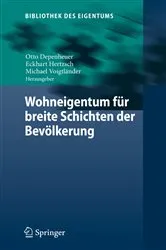 Book cover of Wohneigentum für breite Schichten der Bevölkerung by Otto Depenheuer