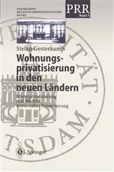 Book cover of Wohnungsprivatisierung in den neuen Ländern by Stefan Gesterkamp