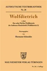 Book cover of Wolfdietrich by Hermann Schneider