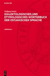 Book cover of Wolfgang Steinitz: Dialektologisches und etymologisches Wörterbuch der ostjakischen Sprache. Lieferung 4 by Gert Sauer