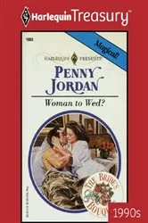 Book cover of WOMAN TO WED? by Penny Jordan