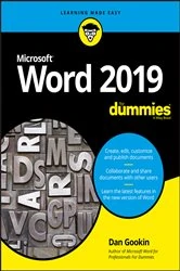 Book cover of Word 2019 For Dummies by Dan Gookin
