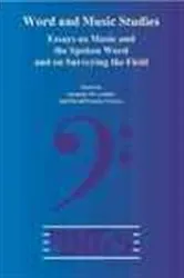 Book cover of Word and Music Studies by Suzanne M. Lodato