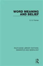 Book cover of Word Meaning and Belief by Unknown
