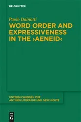 Book cover of Word Order and Expressiveness in the 