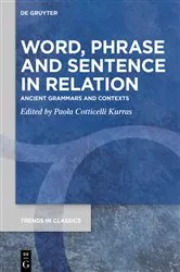 Book cover of Word, Phrase, and Sentence in Relation by Unknown