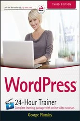 Book cover of WordPress 24-Hour Trainer (3rd ed.) by George Plumley