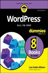 Book cover of WordPress All-in-One For Dummies (5th ed.) by Lisa Sabin-Wilson