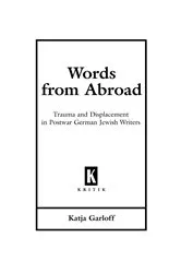 Book cover of Words from Abroad by Katja Garloff
