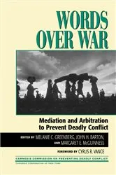 Book cover of Words Over War by Melanie Greenberg