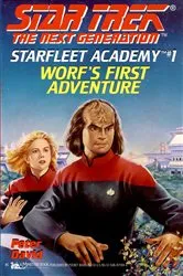 Book cover of Worf's First Adventure by Peter David
