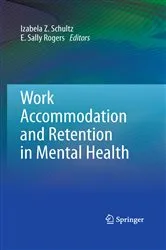 Book cover of Work Accommodation and Retention in Mental Health by Izabela Z. Schultz