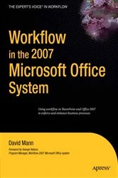 Book cover of Workflow in the 2007 Microsoft Office System by David Mann