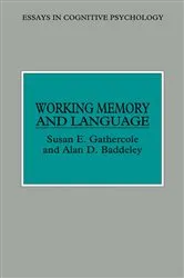 Book cover of Working Memory and Language by Susan E. Gathercole