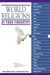 Book cover of World Religions at Your Fingertips by Unknown