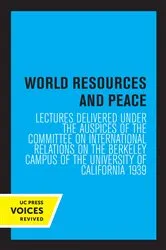 Book cover of World Resources and Peace by Committee on International Relations