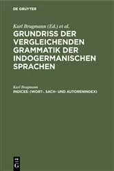 Book cover of (Wort-, Sach- und Autorenindex) by Karl Brugmann