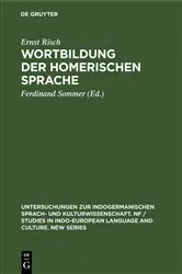 Book cover of Wortbildung der homerischen Sprache by Ernst Risch