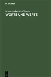 Book cover of Worte und Werte by Unknown