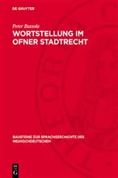 Book cover of Wortstellung im Ofner Stadtrecht by Unknown