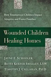 Book cover of Wounded Children, Healing Homes by Jayne Schooler