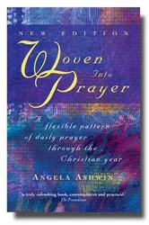 Book cover of Woven into Prayer by Angela Ashwin