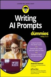 Book cover of Writing AI Prompts For Dummies by Stephanie Diamond