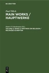 Book cover of Writings on Religion / Religiöse Schriften by Robert P. Scharlemann