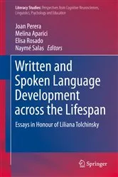 Book cover of Written and Spoken Language Development across the Lifespan by Unknown
