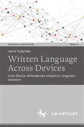 Book cover of Written language across devices by Jenia Yudytska
