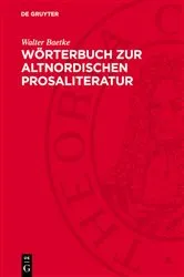 Book cover of Wörterbuch zur altnordischen Prosaliteratur (4th ed.) by Walter Baetke