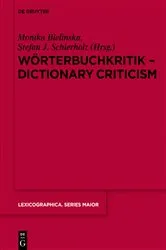 Book cover of Wörterbuchkritik - Dictionary Criticism by Unknown