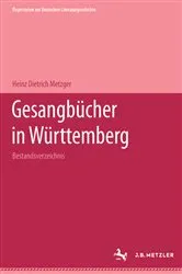 Book cover of Württembergischer Gesangbuchkatalog by Heinz Dietrich Metzger
