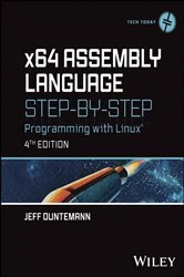 Book cover of x64 Assembly Language Step-by-Step (4th ed.) by Jeff Duntemann