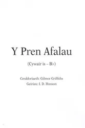 Book cover of Y Pren Afalau (Cywair is Bb) by I. D. Hooson