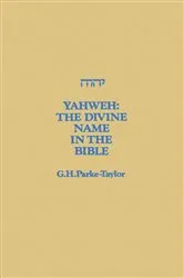 Book cover of Yahweh by G.H. Parke-Taylor