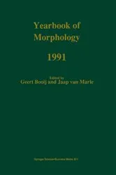Book cover of Yearbook of Morphology 1991 by Unknown