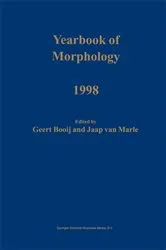 Book cover of Yearbook of Morphology 1998 by Unknown
