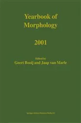 Book cover of Yearbook of Morphology 2001 by G.E. Booij