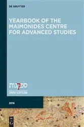 Book cover of Yearbook of the Maimonides Centre for Advanced Studies. 2016 by Giuseppe Veltri