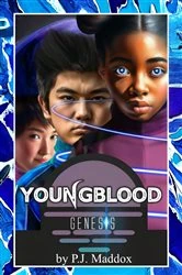 Book cover of Youngblood Genesis by P.J. Maddox