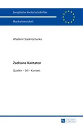 Book cover of Zachows Kantaten by Wladimir Stadnitschenko