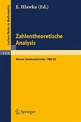 Book cover of Zahlentheoretische Analysis by E. Hlawka