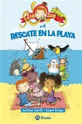 Book cover of Zak Zoo y el rescate en la playa by Justine Smith