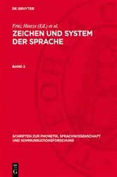 Book cover of Zeichen und System der Sprache. Band 2 by Fritz Hintze