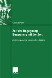 Book cover of Zeit der Begegnung — Begegnung mit der Zeit by Claudia Ulrike Duwe