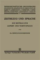 Book cover of Zeitbezug und Sprache by Unknown