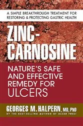 Book cover of Zinc-Carnosine by Georges M. Halpern