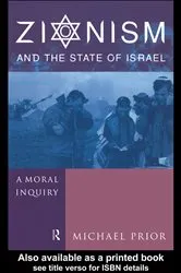 Book cover of Zionism and the State of Israel by The Rev Dr Michael Prior Cm